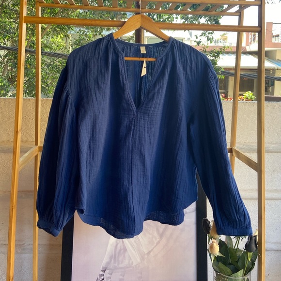 None Tops - 100 % Cotton Crinkle Double Gauze Tops. Size - M (Fit up to L)